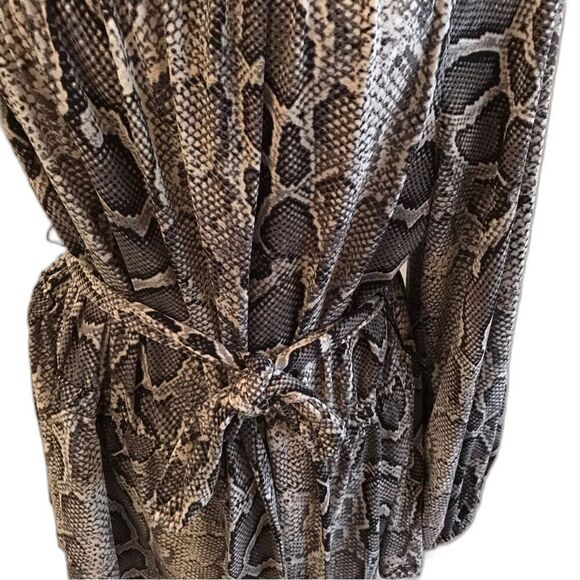 Michael Michael Kors Plus Size 1X & 2X One Shoulder Belted Python Tunic NWT - Picture 10 of 16